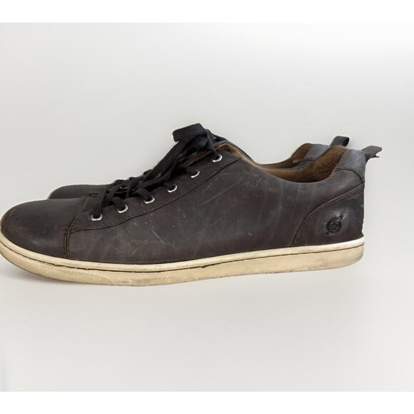 Born Allegheny Men's Sneakers Shoes Size 11.5 Gray Leather Lace Up Low Casual - Picture 3 of 8